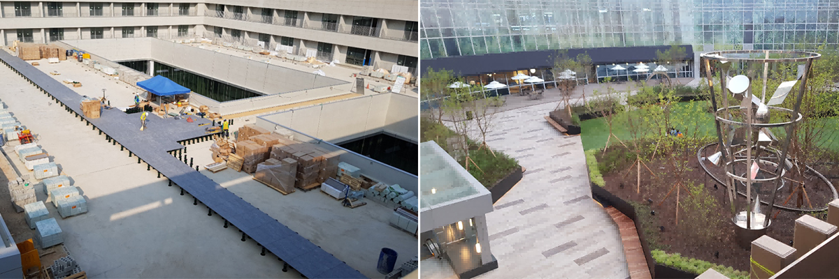 Kia Motors Training Center Project | South Korea 9,550 Moonbay Adjustable Pedestals